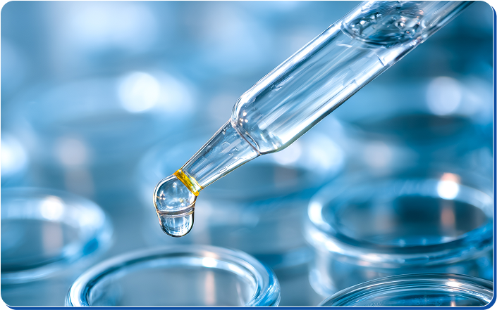 Lab scientist conducting precision health research